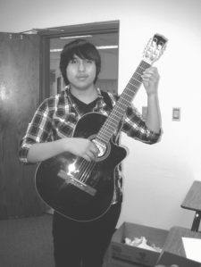 Stan Bindell/NHO, Malcolm Mowa, a junior at Hopi High School, recently had his composition entitled "Aerial Ice" performed on National Public Radio.