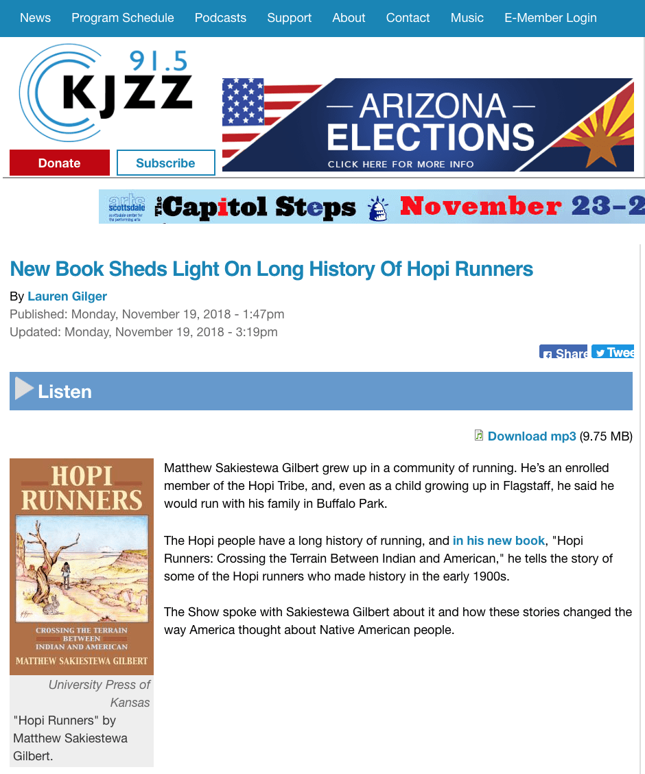 Hopi Runners - KJZZ