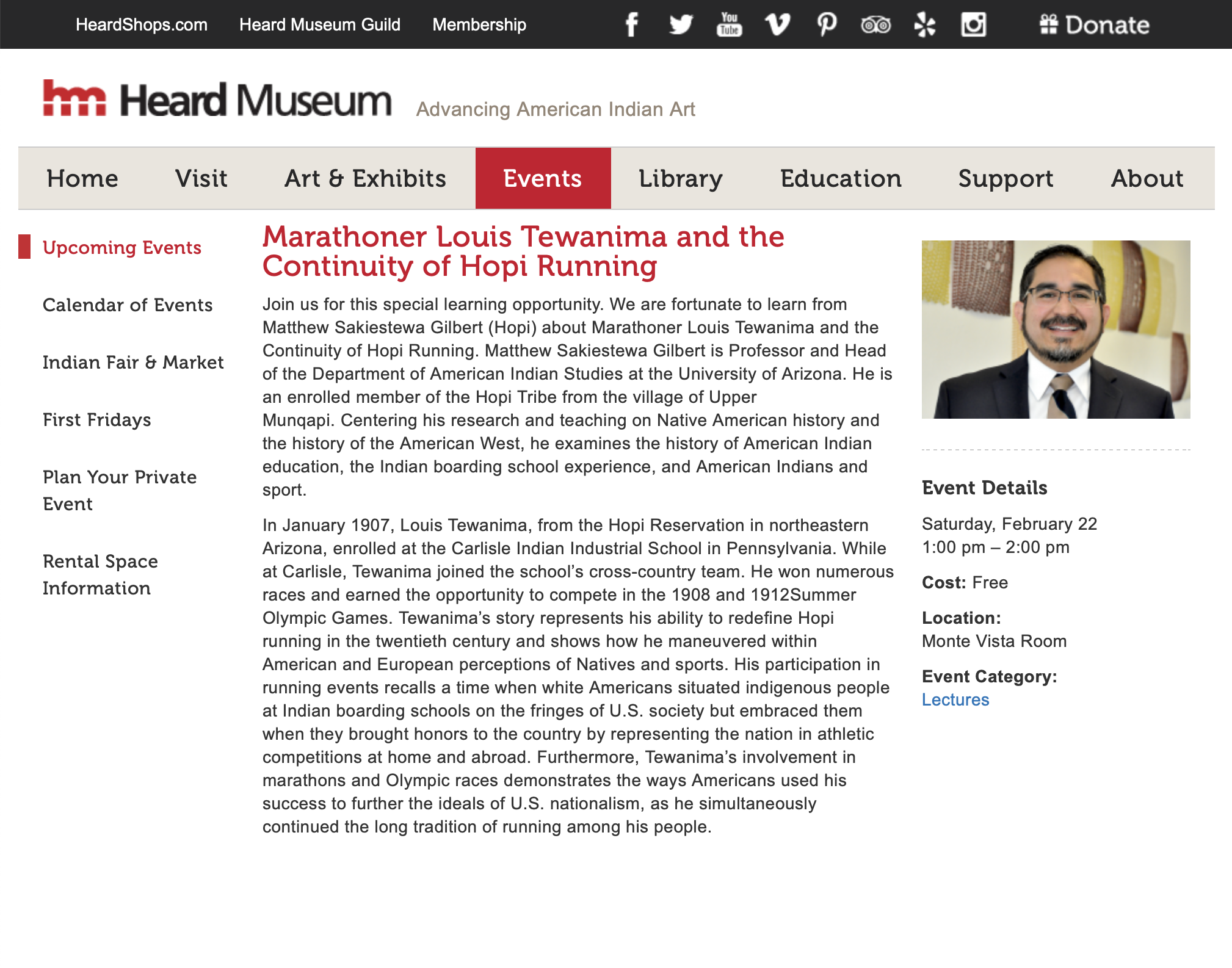 Hopi Runner talk announcement